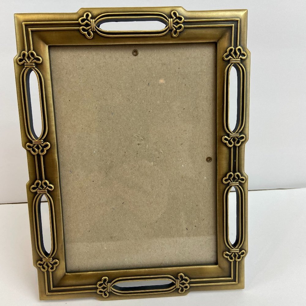 Vintage BURNES Bronze Metal Picture Frame